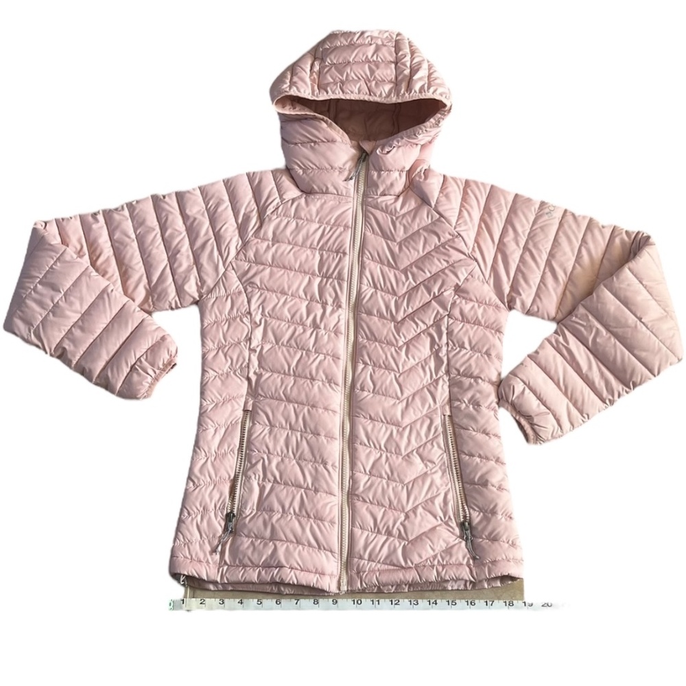 Columbia Powder Lite Hooded Omni-Heat Dusty Pink Women's SZ Small